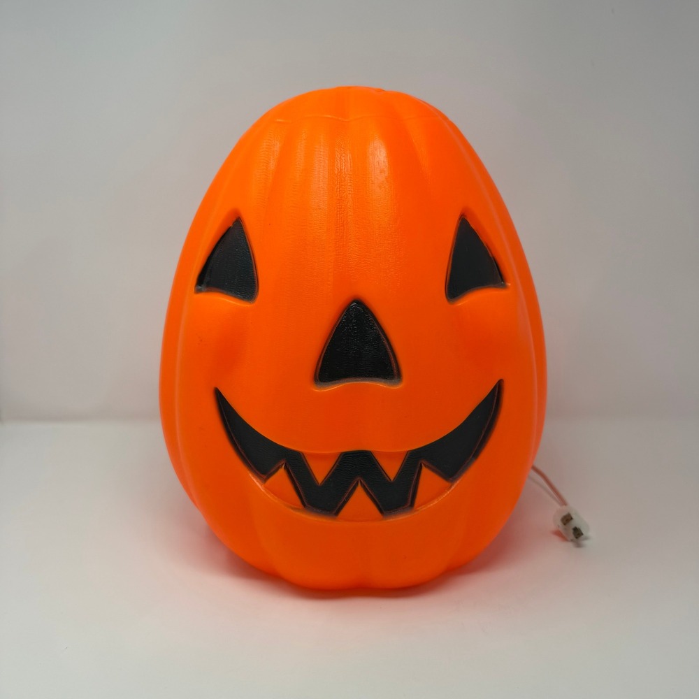 Vintage Empire 1968 Halloween Blow Mold Jack O Lantern Pumpkin Light 12.5 Inch